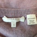 Inhabit Cashmere Layered-Hem Sweater Dusty Rose Size Small Crewneck Pullover