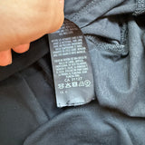 Donna Karan Long Sleeve Draped Jersey Dress Black Size Small