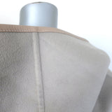 Louis Vuitton Reversible Signature Hooded Wrap Coat Taupe/Gray Monogram Size 36