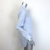 J.McLaughlin Britt Linen Button Down Shirt Sky Blue Size Small