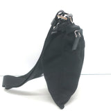 Prada Tessuto Nylon Front Pocket Flat Crossbody Bag Black