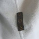 Louis Vuitton Reversible Signature Hooded Wrap Coat Taupe/Gray Monogram Size 36