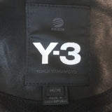 adidas Y-3 Perforated Logo Hooded Leather Jacket Black Size Medium