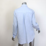 J.McLaughlin Britt Linen Button Down Shirt Sky Blue Size Small