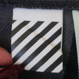 Off-White c/o Virgil Abloh Impressionism Flannel Plaid Jacket Gray Size Medium