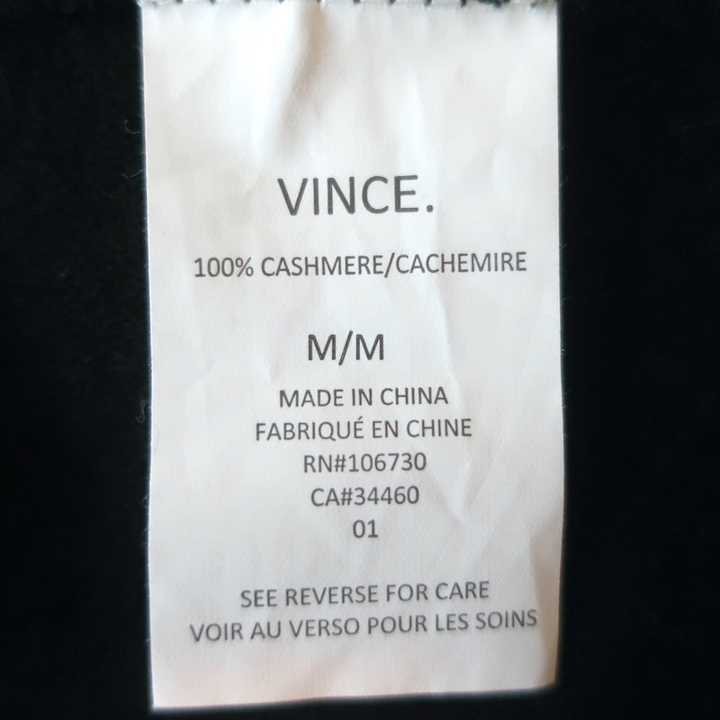Vince Cashmere Boatneck Pullover Sweater Black Size Medium