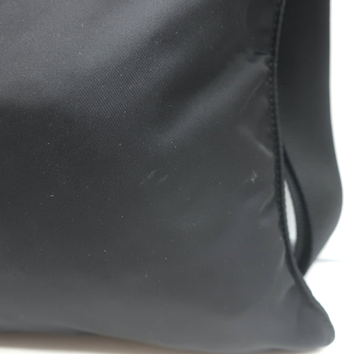 Prada Tessuto Nylon Front Pocket Flat Crossbody Bag Black
