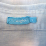 J.McLaughlin Britt Linen Button Down Shirt Sky Blue Size Small