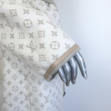 Louis Vuitton Reversible Signature Hooded Wrap Coat Taupe/Gray Monogram Size 36