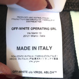 Off-White c/o Virgil Abloh Impressionism Flannel Plaid Jacket Gray Size Medium