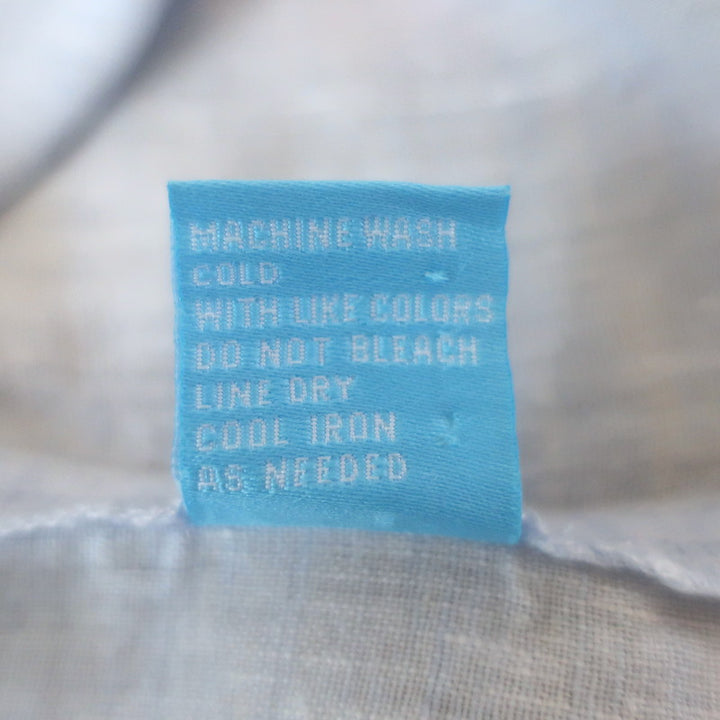J.McLaughlin Britt Linen Button Down Shirt Sky Blue Size Small