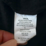 Vince Open-Back Sweater Black Cashmere-Blend Size Small Boatneck Pullover