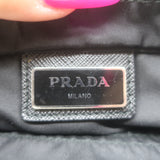 Prada Tessuto Nylon Front Pocket Flat Crossbody Bag Black