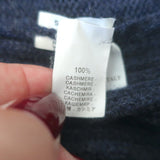 Brunello Cucinelli Ribbed Cashmere Crewneck Sweater Navy Size 48