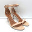 Givenchy Nadia Ankle Strap Sandals Nude Leather Size 41 Open Toe Heels