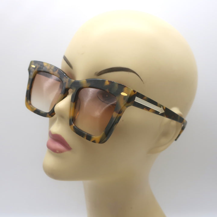 Karen Walker Banks Oversize Rectangle Sunglasses Tortoise 1801757 51mm