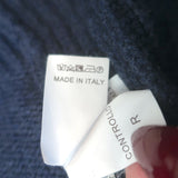 Brunello Cucinelli Ribbed Cashmere Crewneck Sweater Navy Size 48