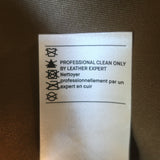 Vince Belted Leather Midi Skirt Olive Brown Size 00 NEW