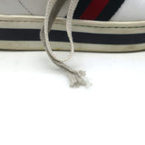 Gucci Kids Ace Platform Sneakers White Leather Size 33