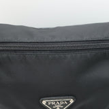 Prada Vela Small Hunting Bag Black Nylon Buckle Flap Crossbody