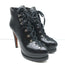 Alaia Platform Hiking Boots Black Leather Size 41 Lace-Up Ankle Boots