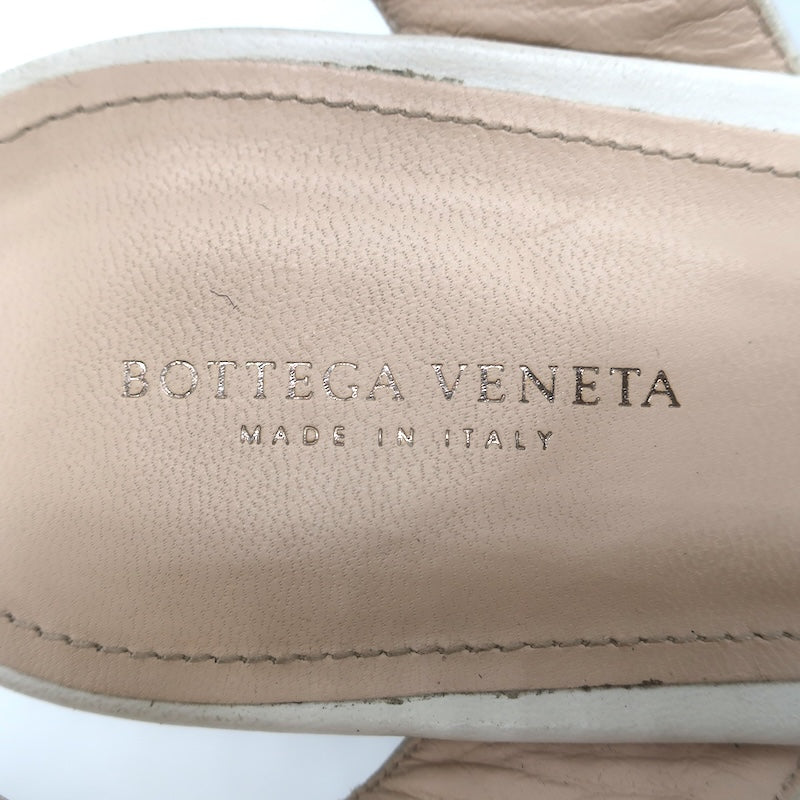 Bottega Veneta Intrecciato Platform Espadrille Wedge Sandals Black/White Size 41/ US 10.5