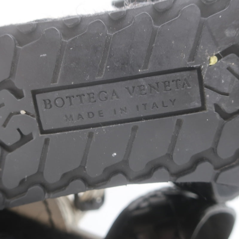 Bottega Veneta Intrecciato Platform Espadrille Wedge Sandals Black/White Size 41/ US 10.5