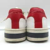 Gucci Kids Ace Platform Sneakers White Leather Size 33