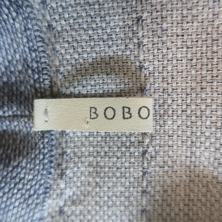 Boboutic Sleeveless V-Neck Midi Dress Blue-Gray Woven Cashmere-Blend Size Small