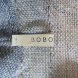 Boboutic Sleeveless V-Neck Midi Dress Blue-Gray Woven Cashmere-Blend Size Small