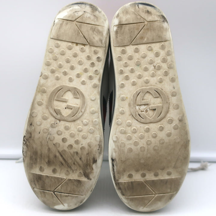 Gucci Kids Ace Platform Sneakers White Leather Size 33