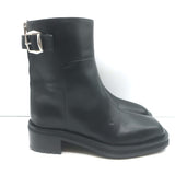 Jimmy Choo Brooklyn Moto Boots Black Leather Size 38.5