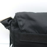 Prada Vela Small Hunting Bag Black Nylon Buckle Flap Crossbody