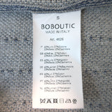 Boboutic Sleeveless V-Neck Midi Dress Blue-Gray Woven Cashmere-Blend Size Small