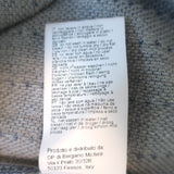 Boboutic Sleeveless V-Neck Midi Dress Blue-Gray Woven Cashmere-Blend Size Small