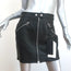 Rag & Bone/JEAN Racer Mini Skirt Black Leather Size 27 NEW