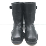 Jimmy Choo Brooklyn Moto Boots Black Leather Size 38.5