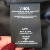 Vince Leather Zip-Up Biker Jacket Black Size Medium