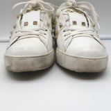 Valentino Rockstud Untitled Open Sneakers White Leather Size 39