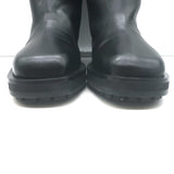 Jimmy Choo Brooklyn Moto Boots Black Leather Size 38.5