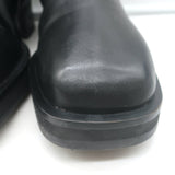 Jimmy Choo Brooklyn Moto Boots Black Leather Size 38.5