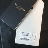 Rag & Bone/JEAN Racer Mini Skirt Black Leather Size 27 NEW