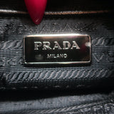 Prada Vela Small Hunting Bag Black Nylon Buckle Flap Crossbody