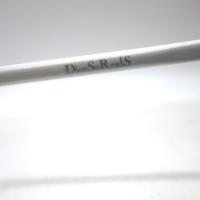 Christian Dior DiorSoRealS Studded Mirrored Brow Bar Sunglasses White 85LDC 59mm