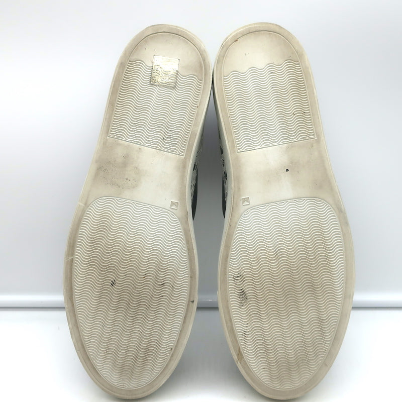 Givenchy Two-Tone Lace Slip-On Skate Sneakers Black &amp; White Size 41