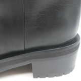 Jimmy Choo Brooklyn Moto Boots Black Leather Size 38.5