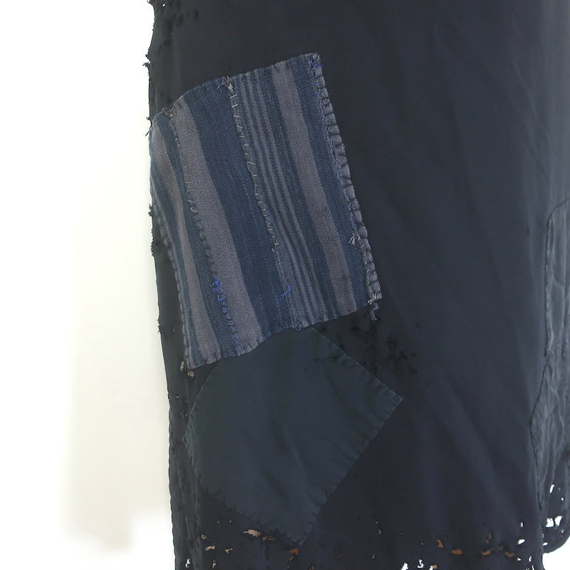 Greg Lauren Hero Hoodie Sweatshirt with Cape Black Size 2