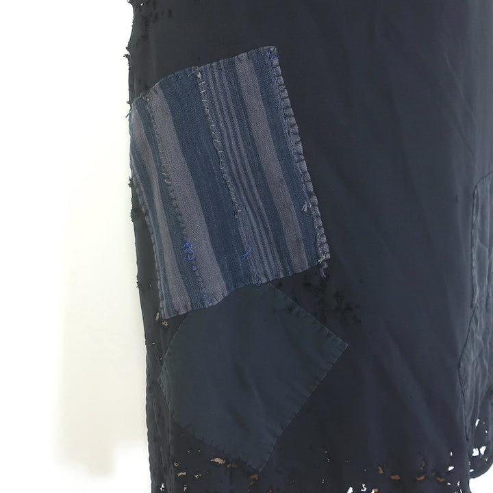 Greg Lauren Hero Hoodie Sweatshirt with Cape Black Size 2
