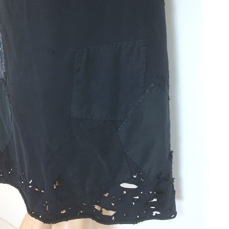 Greg Lauren Hero Hoodie Sweatshirt with Cape Black Size 2