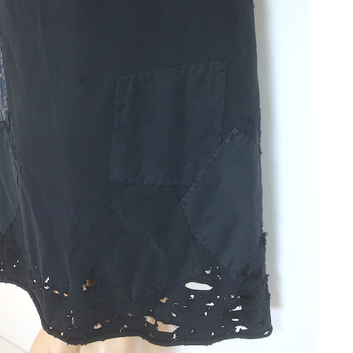 Greg Lauren Hero Hoodie Sweatshirt with Cape Black Size 2